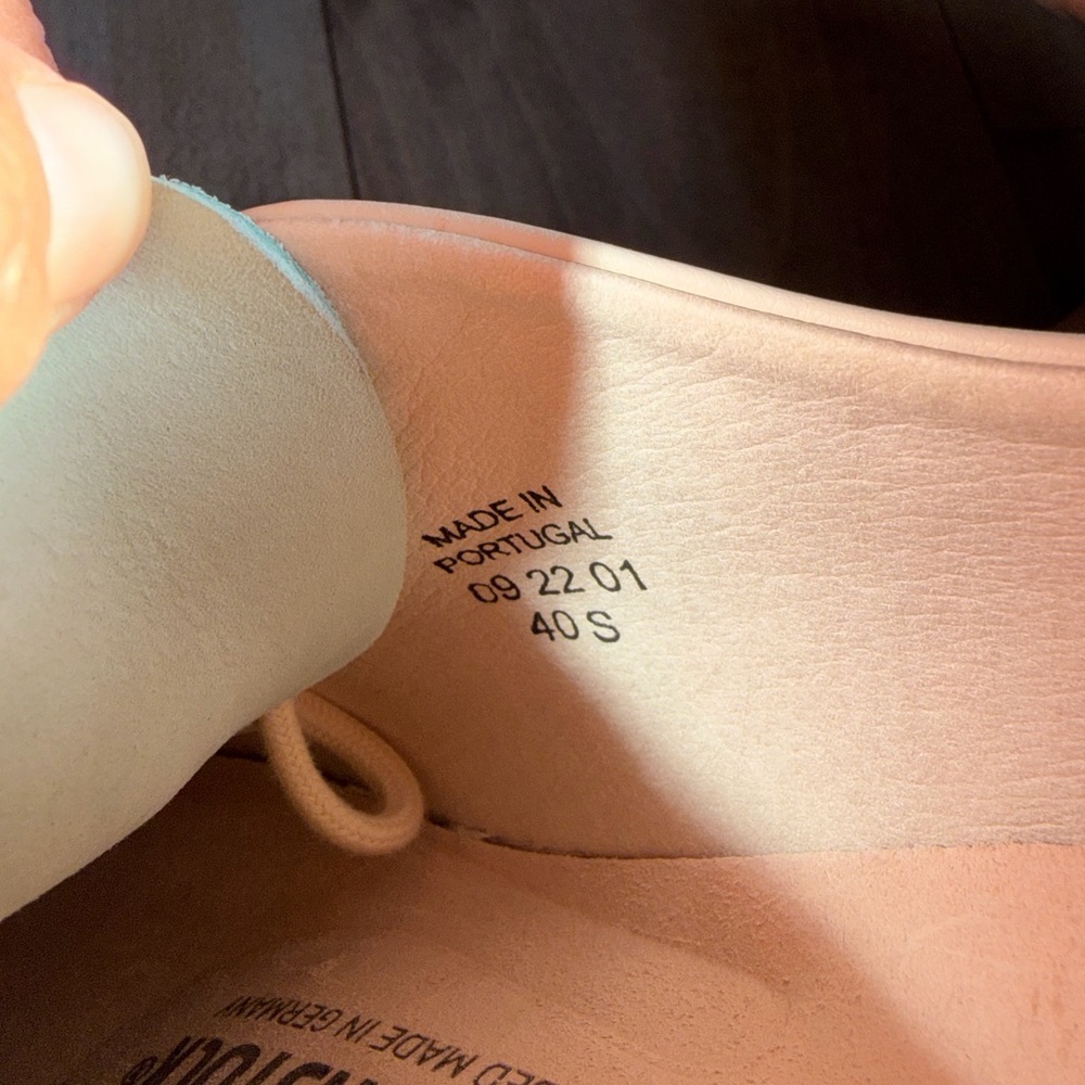Birkenstock Bend Low Leather & Suede Sneakers - Matcha/Eggshell - Size 9 - Picture 6 of 12